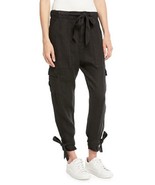 Joie Erlette Linen Cargo Pants Black ( 4 )  - £98.13 GBP