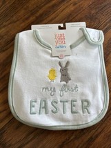 Baby &#39;My First Easter&#39; Bib - Just One You® Made by Carter&#39;s White Bunny ... - £4.47 GBP