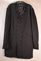 John Varvatos Mens Linen Coat Black 58 - $990.00