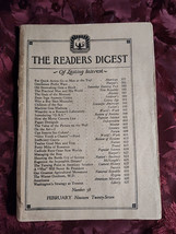 Reader&#39;s Digest February 1927 E. Alexander Powell I A R Wylie Pierre Dumas - £28.88 GBP