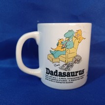 Vintage 1987 Nalpac By Talking Tops - Dadasaurous Dinosaur Coffee Mug - £22.22 GBP