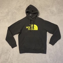 The North Face Hoodie Mens Small Graphic Print Long Sleeve Black - $17.42