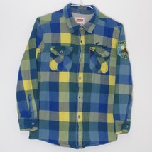 Levi&#39;s  Flannel Thermal Lined Jacket Blue Yellow Checks Kids Boys 10-12 years M - £19.50 GBP