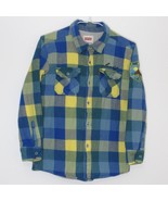 Levi&#39;s  Flannel Thermal Lined Jacket Blue Yellow Checks Kids Boys 10-12 ... - £19.62 GBP