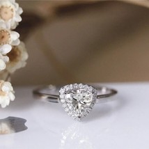 1.4 Ct Trillion Cut Halo Engagement Perfect Anniversary Minimalist Wedding Ring  - £85.73 GBP