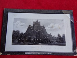 Vintage 1910 Postcard Real Photo Redfield, South Dakota Church - $6.76