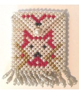 Beaded Cat Face Design Change Purse 3in x 4in - $5.52 CAD