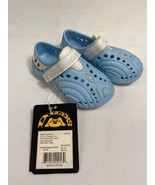 Doggers 3/4 Toddler Baby Blue White Ultralite Adjustable Slip On Shoes C... - $4.77