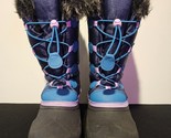 Kamik Snow  Boots Women&#39;s Size 6 Waterproof Navy/Purple P7706 - £16.69 GBP