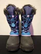 Kamik Snow  Boots Women&#39;s Size 6 Waterproof Navy/Purple P7706 - £16.64 GBP