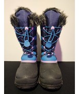 Kamik Snow  Boots Women&#39;s Size 6 Waterproof Navy/Purple P7706 - £16.64 GBP