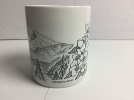 Souvenir Mug Mountain? Philadelphus Lewisii Western Mock Orange Flowers - £17.81 GBP