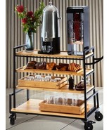 SERVING CART MOBILE CATERING CART HOSPITALITY MOBILE CART RESTAURANT CART - $2,207.70
