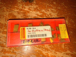 NEW Pack of 9 Sandvik Carbide Threading Insert Top-Lok #TLTB-3LA 225 P25... - $66.49