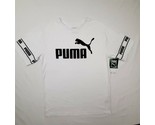 Puma Boys T-shirt Size Large 14-16 White Cotton TK21 - $16.82