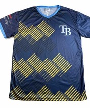 Tampa Bay Rays Women&#39;s XL Top Randy Arozarena #56 V-Neck MLB Baseball Shirt Blue - £10.86 GBP
