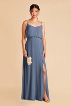 Birdy Grey Gwennie Dress Slit Chiffon Twilight XS NEW NWT BRIDESMAID WED... - $580.77 MXN