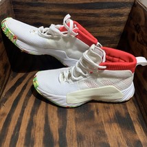 Adidas Basketball Dame 5 J Sz 6Y Damian Lillard Hoops White GS ALL SKATE... - $521.52 MXN