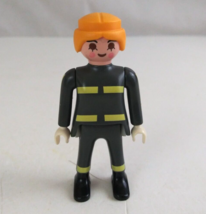 1997 Geobra Playmobil Firewoman 2.75&quot; Toy Figure - £10.59 GBP