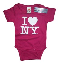 I Love NY Baby-Girls&#39; New York Baby Infant Screen Printed Heart Bodysuit - £11.76 GBP