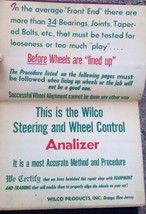 VTG Wilco Steering WhL Control Analizer Manual 46 Pgs Loose Leaf Bound S... - $8.90