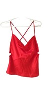 Dizzy Lizzy Red Silk Tank top backless S - £39.07 GBP