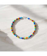 Multicolored Beaded Anklet - $11.25 CAD