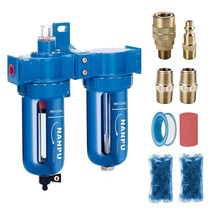 NANPU Zinc Alloy Coalescing Filter &amp; Desiccant Dryer System, Poly, 1/4&quot; NPT - $103.99