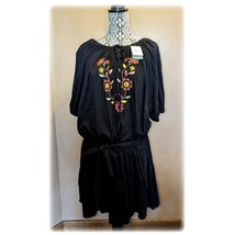 Roper Peasant Dress Black Embroidered Western Dress Women&#39;s Size 1X NWT - $59.92 CAD