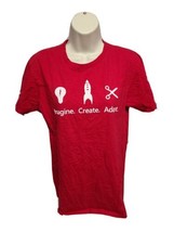 Microsoft One Week Hackathon Imagine Create Adapt Womens Medium Red TShirt - £15.95 GBP