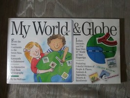 My World &amp; Globe By Ira Wolfman Interactive First Book Of Geography Book... - £13.32 GBP