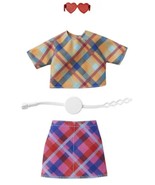 Barbie Fashion Pack, Clothing Set with Plaid Crop-Top, Mini Skirt &amp; Acce... - $9.95