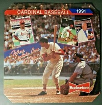 Vintage St Louis Cardinals 1991 MLB Baseball Pocket Schedule Display - Budweiser - $32.99