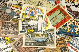1920&#39;s Germany Notgeld Money 25pc Nautical - Berlin, Eckerforde, Muritz - £77.68 GBP