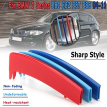 3D  M Style Color Grille Grill Cover Clip Trim For  1 Series E81 E82 E87 E88 200 - £71.60 GBP