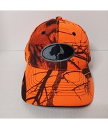 Mossy Oak Hunting Logo Safety Orange Branch Pattern Adjustable Outdoor Cap - $17.85 CAD