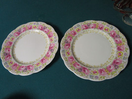 Antique Royal Albert 2 Salad Plates &quot;Serena&quot; Pattern 8&quot; No Gold Rim - £73.57 GBP