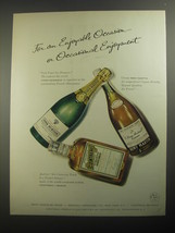 1956 Ad for Piper-Heidsieck Champagne, Remy Martin Cognac, and Cointreau Liqueur - £14.61 GBP