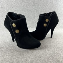 Guess Boots Womens Size 8 Suede Leather Upper Heel Pointed Toe Bootie - £24.50 GBP