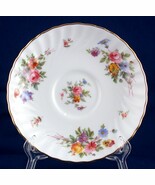 Minton Marlow Orphan Saucer Floral w Gold Rim S309 Wreath Mark - £3.93 GBP