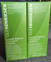 2 Ole Henriksen Counter Balance Oil Control Hydrator, 0.5 fl.oz each- Ne... - £19.90 GBP
