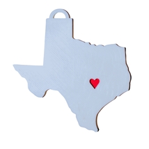 Texas State Austin Heart Ornament Christmas Decor USA PR244-TX - $4.99
