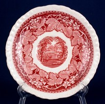 Masons Ironstone China Old Vista Pink Saucer England Red - £3.92 GBP