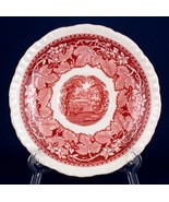 Masons Ironstone China Old Vista Pink Saucer England Red - £3.99 GBP