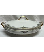 Vintage Noritake Montclare Covered Vegetable Bowl Nippon Green M Backstamp - $25.00