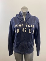 American Eagle Full Zip Hoodie Size XL Women&#39;s Blue Long Sleeve Hooded S... - $12.86