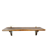 Handmade Solid Wood Wall Mount Shelf w/Plate Rail Display Curio Knick Kn... - $1,128.81 MXN