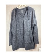 Torrid Relaxed Super Soft Plush Tunic Hoodie Plunged V Neck Womens Size 00 - $464.68 MXN