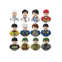 12pcs Kids 3D Family Figures Set Building Blocks City Worker Toys #A10 - $21.99