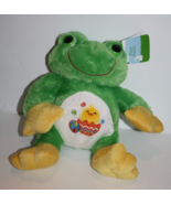 Walmart Dan Dee Easter Egg Frog 11&quot; Duck Tummy Green Plush Stuffed Soft ... - £18.55 GBP